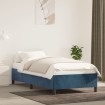 Estructura de cama de terciopelo azul 90x200 cm