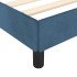 Estructura de cama de terciopelo azul 90x200