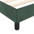 Estructura cama con cabecero terciopelo verde oscuro 140x190