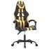 Silla gaming giratoria cuero sintético negro y