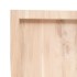 Estante de pared madera maciza roble sin tratar 160x60x(2-4)