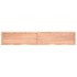 Estante pared madera roble tratada marrón claro 220x40x(2-4)