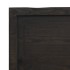 Encimera de baño madera tratada marrón oscuro 220x40x(2-6)