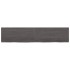 Encimera de baño madera tratada marrón oscuro 180x40x(2-6)