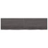 Encimera de baño madera tratada marrón oscuro 200x50x(2-4)