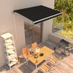 Toldo retráctil automático gris antracita 350x250 cm