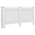 Cubiertas para radiador 2 unidades MDF blanco 152x19x81,5