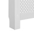 Cubiertas para radiador 2 unidades MDF blanco 152x19x81,5