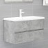 Mueble con lavabo madera de ingeniería gris