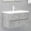 Mueble con lavabo madera de ingeniería gris hormigón