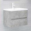 Mueble con lavabo madera de ingeniería gris hormigón