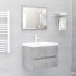 Mueble con lavabo madera de ingeniería gris