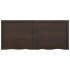 Encimera de baño madera tratada marrón oscuro 140x60x(2-6)