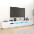 Mueble para TV con luces LED blanco 260x35x40