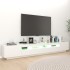 Mueble para TV con luces LED blanco 260x35x40