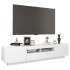 Mueble para TV con luces LED blanco brillante 180x35x40