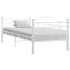 Estructura de cama de metal blanco 90x200