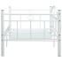 Estructura de cama de metal blanco 90x200