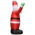 Papá Noel inflable con LED adorno navideño IP44 4,5