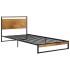 Estructura de cama de metal 90x200