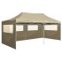 Carpa plegable profesional con 4 paredes acero color crema