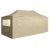 Carpa plegable profesional con 4 paredes acero color crema