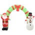 Arco de Navidad inflable Papá Noel y muñeco de nieve LED 223