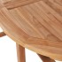 Mesa de jardín extensible madera teca maciza