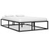 Estructura de cama de metal negra 120x200