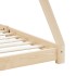 Estructura de cama infantil de madera maciza de pino 90x200