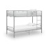 Cama litera de metal gris 90x200