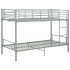 Cama litera de metal gris 90x200