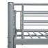 Cama litera de metal gris 90x200