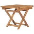 Tumbona plegable con mesa de madera maciza de