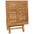 Tumbona plegable con mesa de madera maciza de