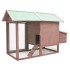 Gallinero madera maciza de pino y abeto moca 170x81x110