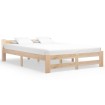 Estructura de cama de madera maciza de pino 120x200 cm