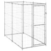 Perrera de exterior de acero galvanizado 110x220x180 cm