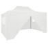 Carpa plegable para celebraciones con 4 paredes blanco 3x4,5