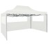 Carpa plegable para celebraciones con 4 paredes blanco 3x4,5