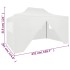 Carpa plegable para celebraciones con 4 paredes blanco 3x4,5