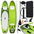 Juego de tabla paddle surf inflable verde 300x76x10