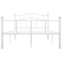 Estructura de cama de metal blanco 140x200