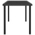 Mesa de comedor para jardín ratán sintético negro 180x70x73