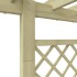 Pérgola con jardinera de madera 162x56x204