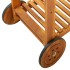 Carrito de cocina exterior madera maciza acacia