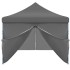 Carpa de fiestas pop-up plegable con 8 paredes antracita 3x9