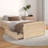 Estructura de cama con cajones madera maciza de pino 90x200