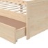 Estructura de cama con cajones madera maciza de pino 90x200