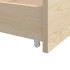 Estructura de cama con cajones madera maciza de pino 90x200